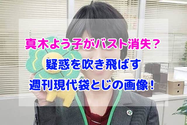 真木よう子 バスト消失
