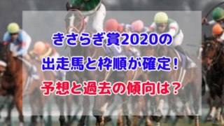 きさらぎ賞 2020 出走馬 枠順 確定 予想