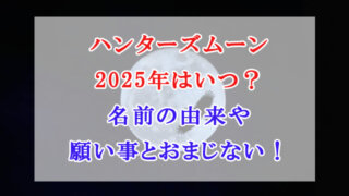 ハンターズムーン 2025年