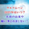 ウルフムーン　2025年　いつ