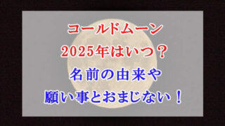 コールドムーン 2025年